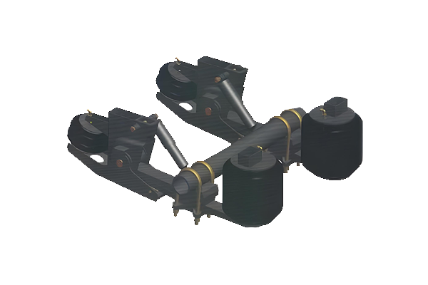 Ascendable type Air Suspensions Assembly of Parabolic Leaf Spring(negative)